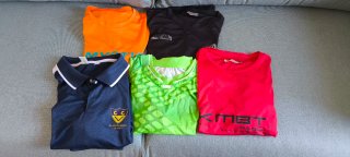Lote 5 Camisetas Pádel Tallas M/L