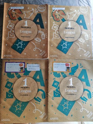 Lengua 1 primaria y cuadernos