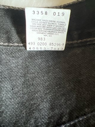 Pantalón Levis 550 Negro Talla 34x32