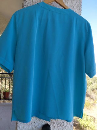 Blusa Francine Azul Turquesa Talla M