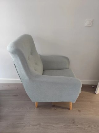 Butaca moderna verde menta
