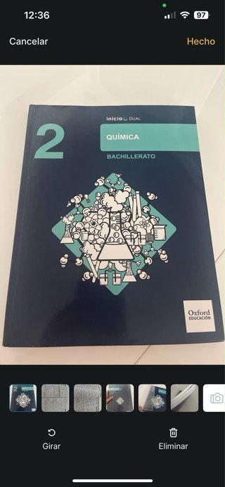 Química, 2 Bachillerato