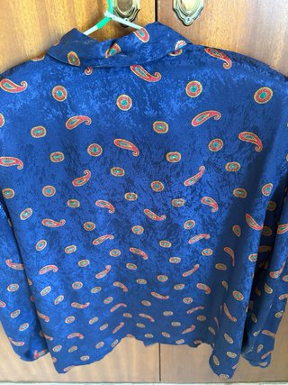 Camisa Demet Vintage Azul Multicolor