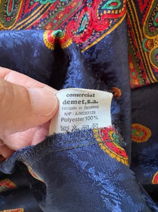 Camisa Demet Vintage Azul Multicolor