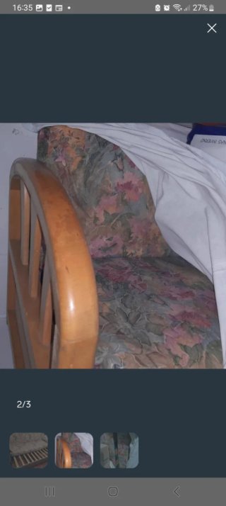 Sofá cama vintage floral