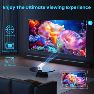 【NUEVO】PROYECTOR 4K WIFI/BLUETOOTH AUTO AJUSTABLE