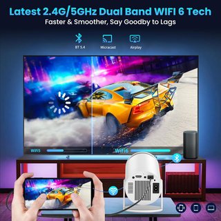 【NUEVO】PROYECTOR 4K WIFI/BLUETOOTH AUTO AJUSTABLE