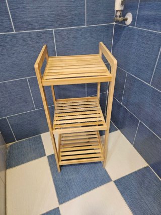Estantería organizador bambú baño