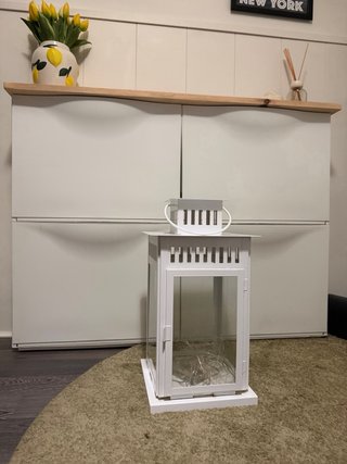 Farolillo vela blanco Ikea Borby