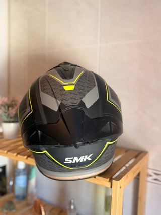Casco Moto SMK Typhoon Negro