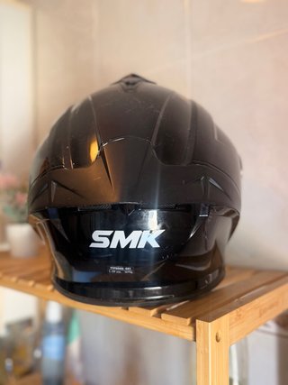 Casco Moto SMK Typhoon Negro