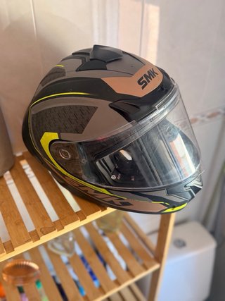 Casco Moto SMK Typhoon Negro