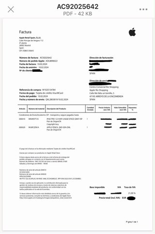 iPad Pro 12.9” 6ª Gen 256GB Gris/Plata
