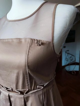 Twin Set vestito donna tortora