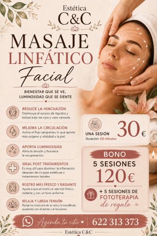 Masaje linfático de rostro