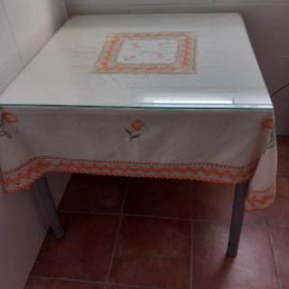 Mesa Camilla Cuadrada Madera y Metal