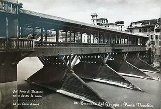 BASSANO DEL GRAPPA - PONTE VECCHIO - 1957