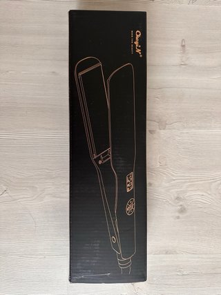 Plancha pelo, blanca, placa ancho 4.5cm, NUEVA