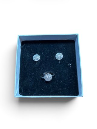 Pack Anillo y Pendientes Plata 1ª Ley