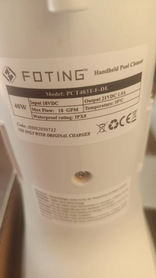 Aspirador Piscina FOTING Batería recargable
