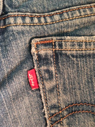 Shorts Levis 518 superlow straight algodón 11 M