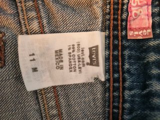 Shorts Levis 518 superlow straight algodón 11 M