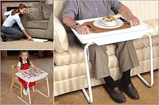Mesa Plegable Ajustable Multiusos para Sofá y Cama