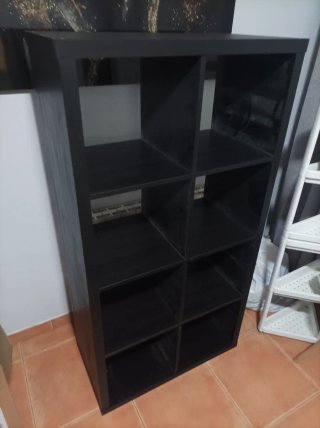 Estantería Kallax IKEA Negra.