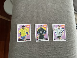 Lote cromos Extra Luis Díaz, Caicedo, Valverde