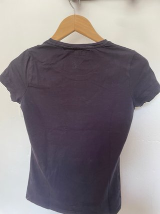 Camiseta Tommy Hilfiger S Azul.  Estampado Dorado.