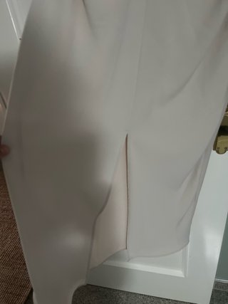 Vestido Zara Beige Midi