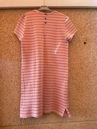 Vestido rosa rayas indi&cold talla S