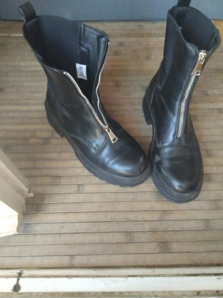 Botines militares cremallera frontal T.37
