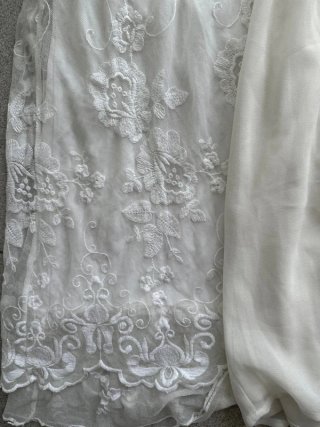 Lote 2 vestidos ibicencos encaje blanco