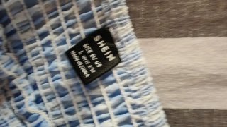 Vestido cuadros azul con volantes NUEVO