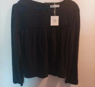 Blusa niña algodón manga larga 15- 16 años