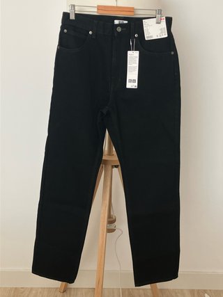 Pantalón Vaquero Uniqlo Negro Recto M