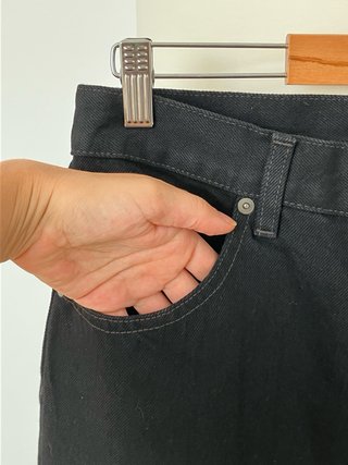 Pantalón Vaquero Uniqlo Negro Recto M