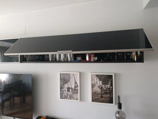 Mueble salón y mesa comedor con 4 sillas