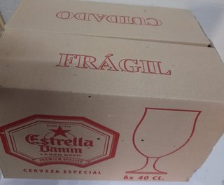 Caja 6 Copas PREMIUM Estrella Damm 40 cl