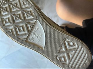 Converse nere con pelliccia, usate 1 volta