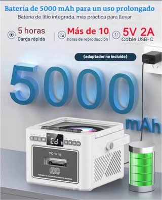 Radio CD Cassette con Bluetooth