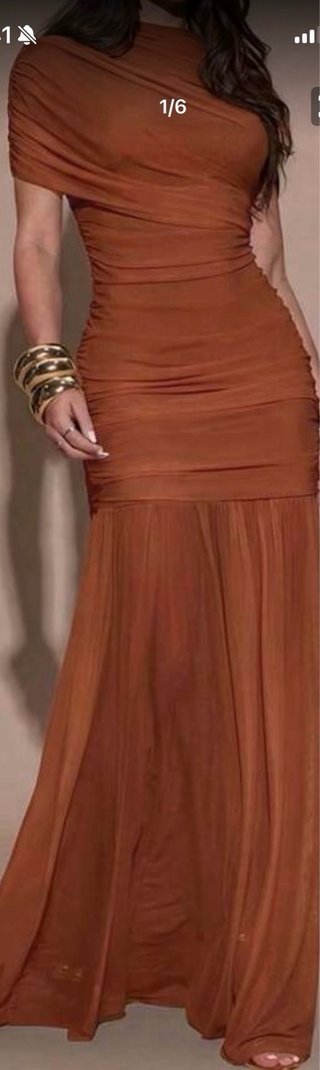 Vestido naranja sin estrenar talla 34/36