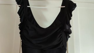 Bañador negro con volantes NUEVO