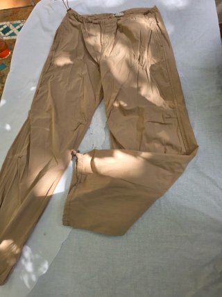 Pantalón Parachute Mujer Beige