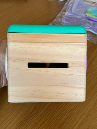 Caja de pañuelos de madera para bebés