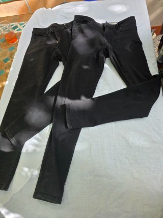 2 pares de pantalones vaqueros negros