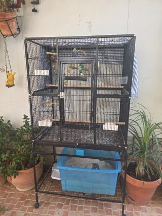 Jaula grande para pájaros