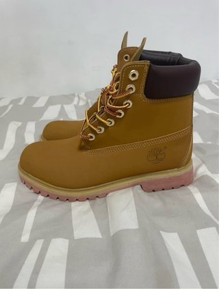 Botas Timberland Beige/Rosa Talla 41