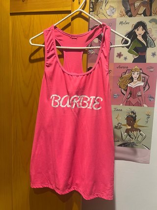 Camiseta Barbie Rosa